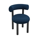 Fat Dining Chair: Black Steel Base