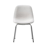 Eyes 4 Leg Tube Base Chair: Without Buttons + Stainless Steel