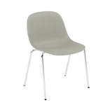 Fiber Side Chair: A-Base Stacking + Recycled Shell + Grey