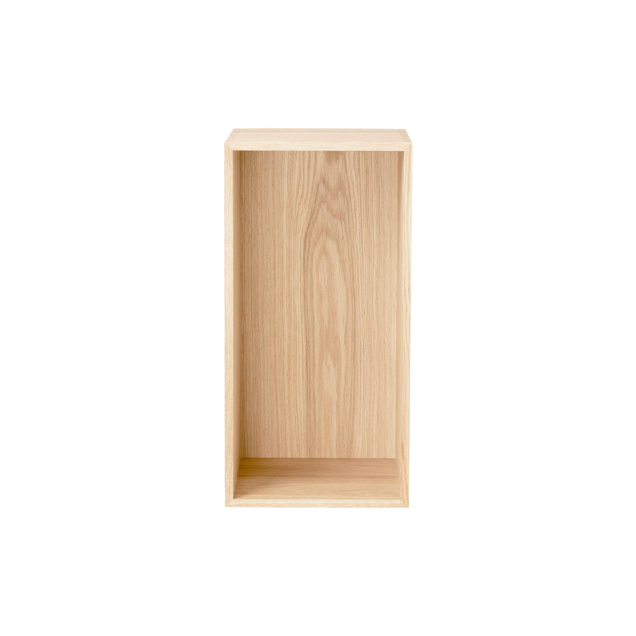 FK630510 Bookcase Upright: White Oiled Oak