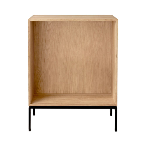 FK631110F Deep Bookcase Floor Standing: Oiled Oak