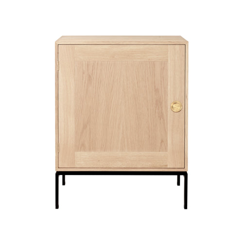FK631115F Floor Standing Cabinet: Left + White Oiled Oak