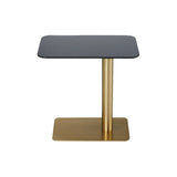 Flash Side Table: Rectangle + Brass