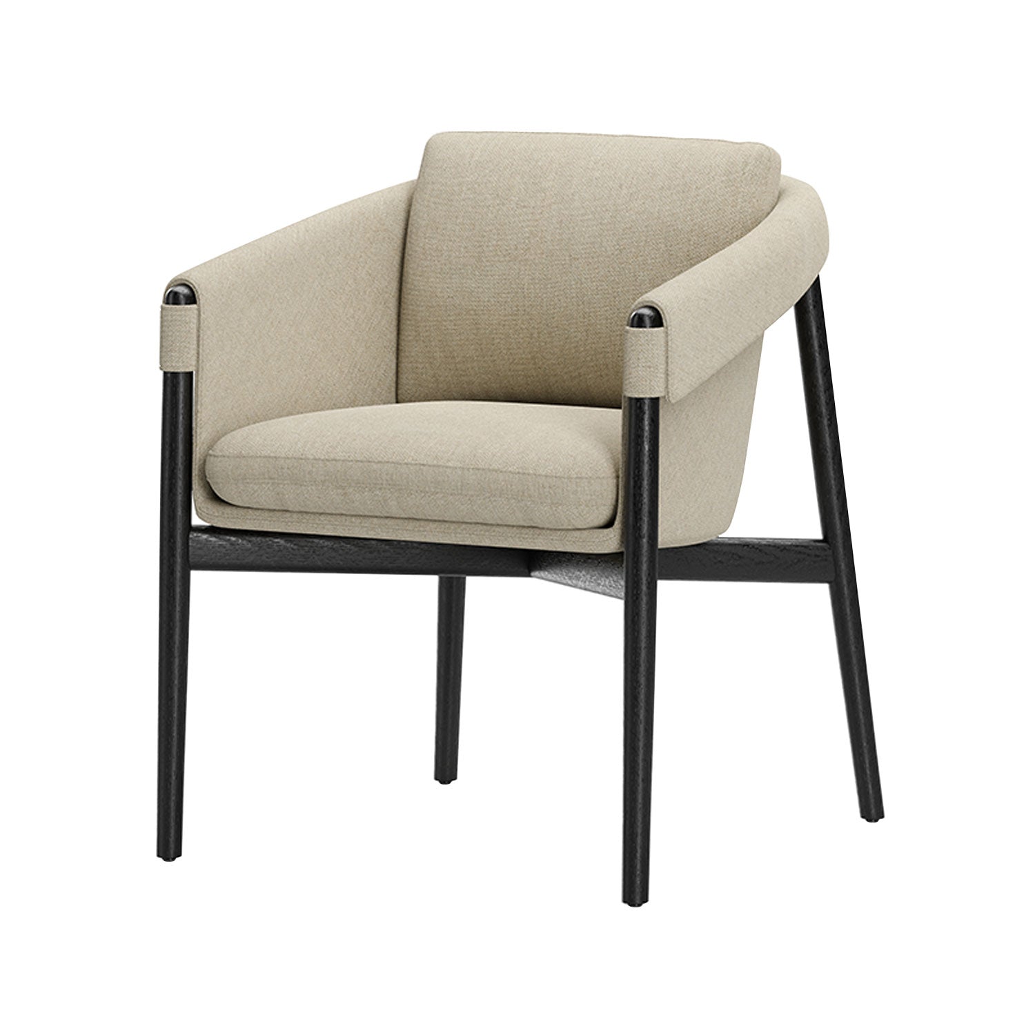 Frank Dining Chair: Black Oak