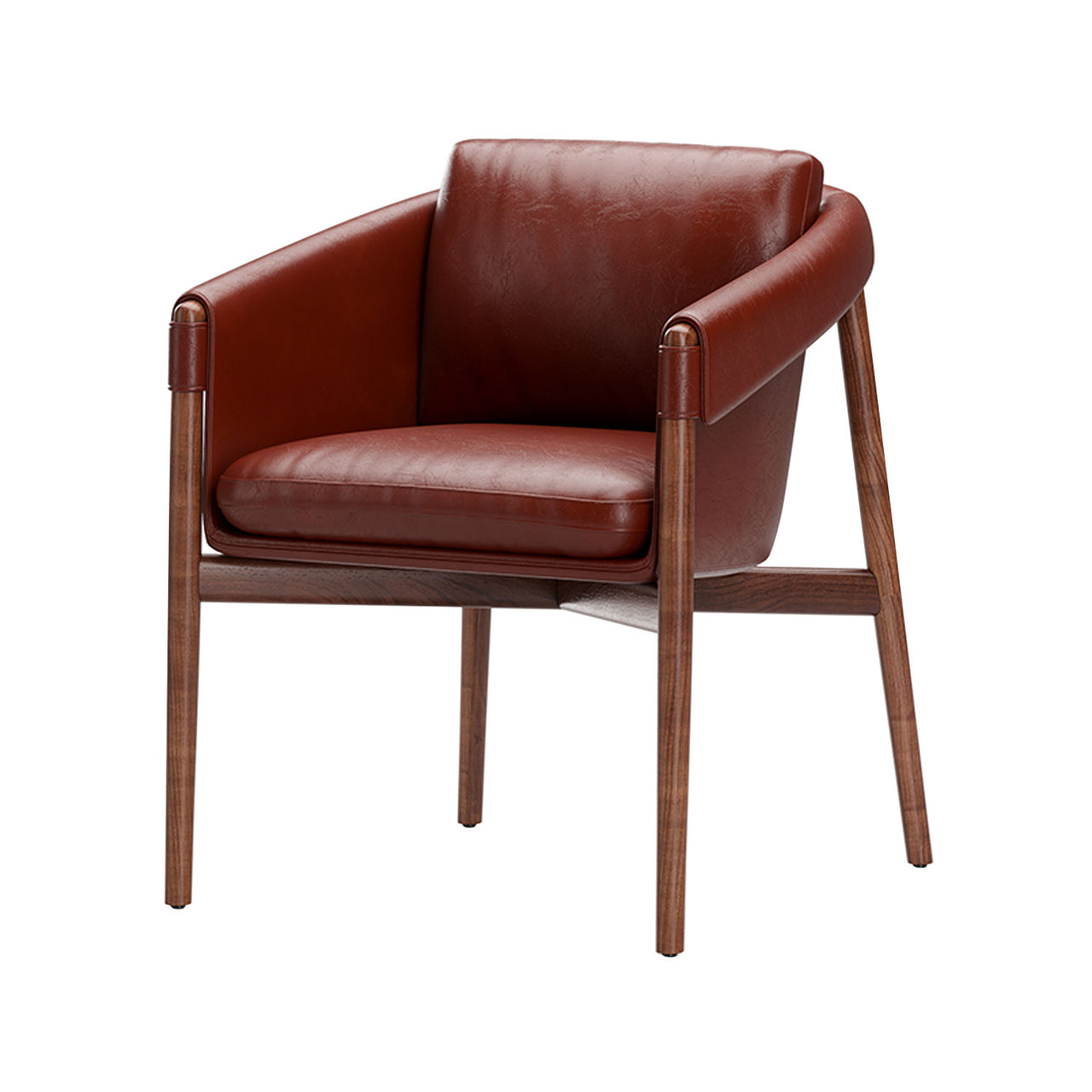 Frank Dining Chair: Natural Walnut