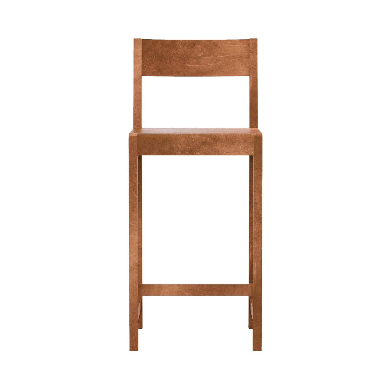 01 Bar + Counter Chair: Warm Brown Birch + Without Cushion