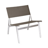 Union Easy Chair: Outdoor + Taupe Mesh