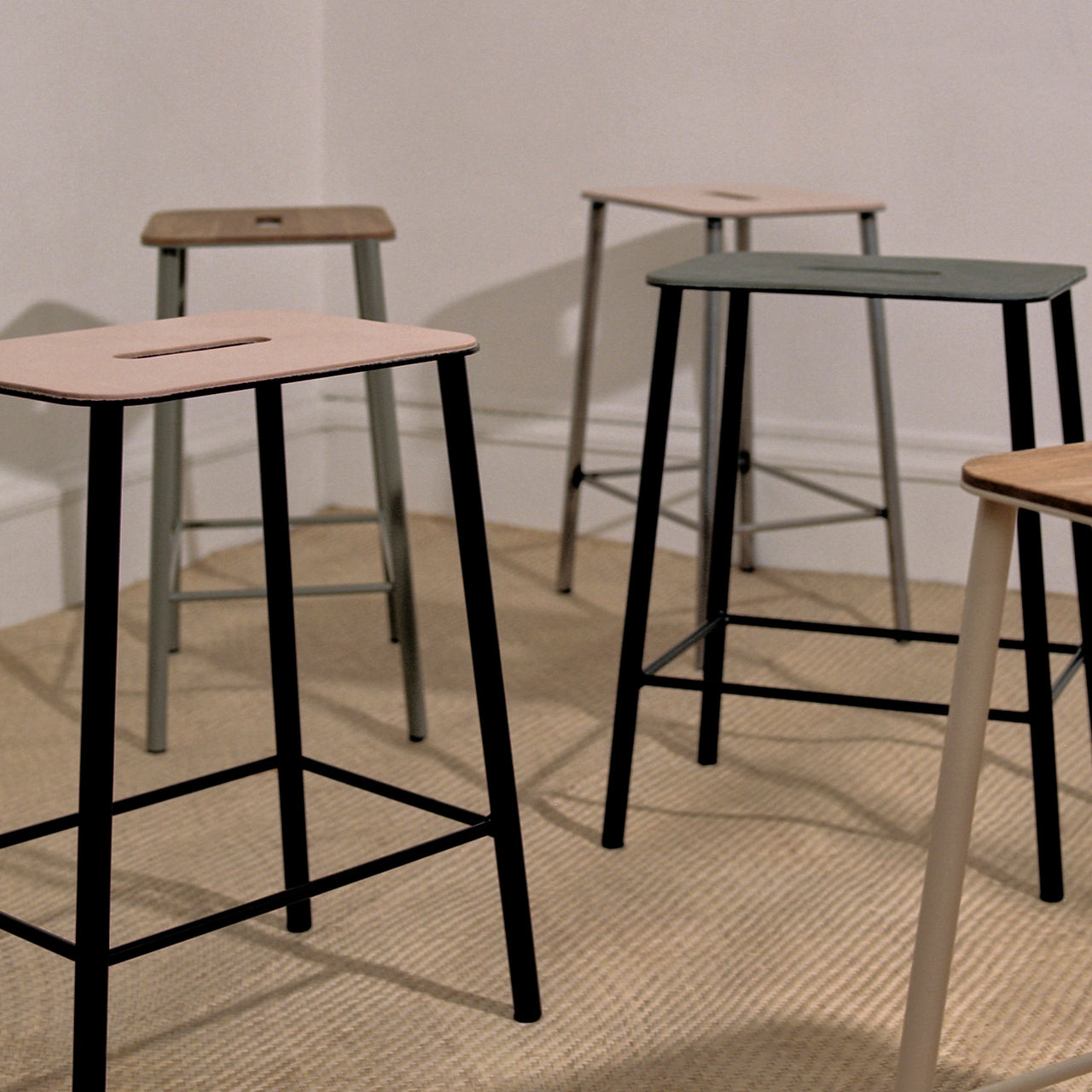 Adam Stool: Upholstered