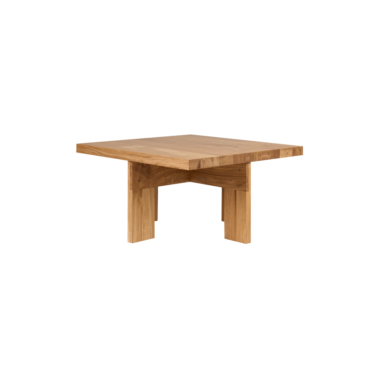 Farmhouse Coffee Table: Square  + Natural Oak