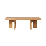 Farmhouse Coffee Table: Rectangle + Natural oak