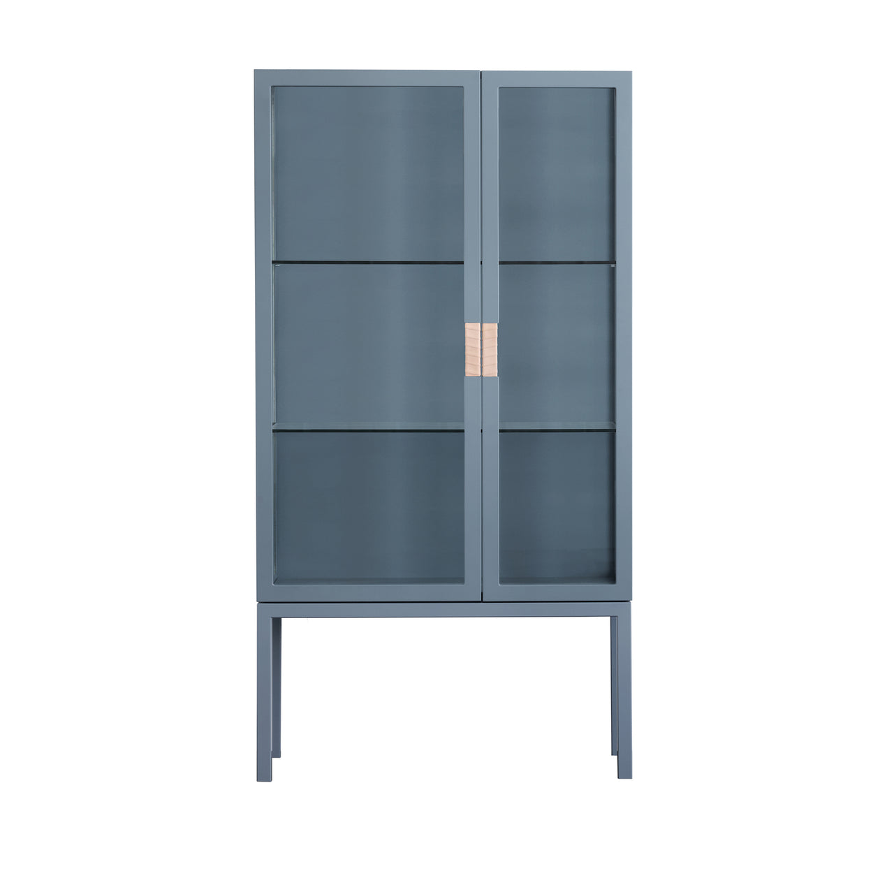Frame Cabinet: Nordic Blue + Natural