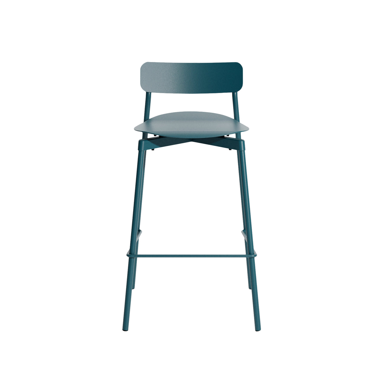 Fromme Stacking Bar + Counter Stool: Counter + Ocean Blue