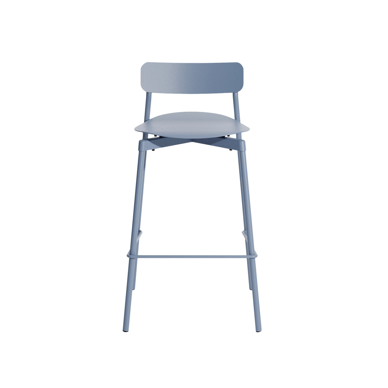 Fromme Stacking Bar + Counter Stool: Counter + Pigeon Blue