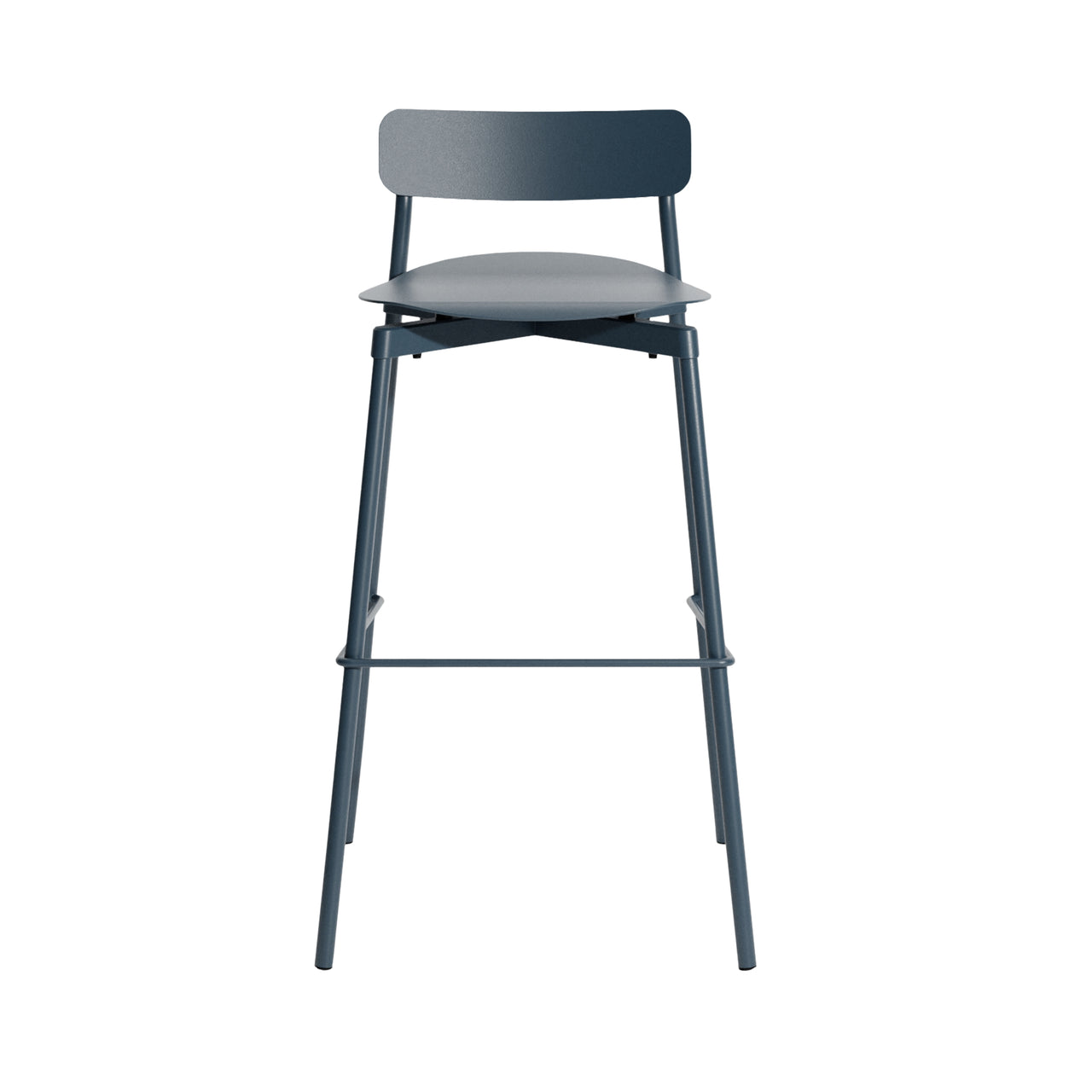  Fromme Stacking Bar + Counter Stool: Bar + Grey Blue