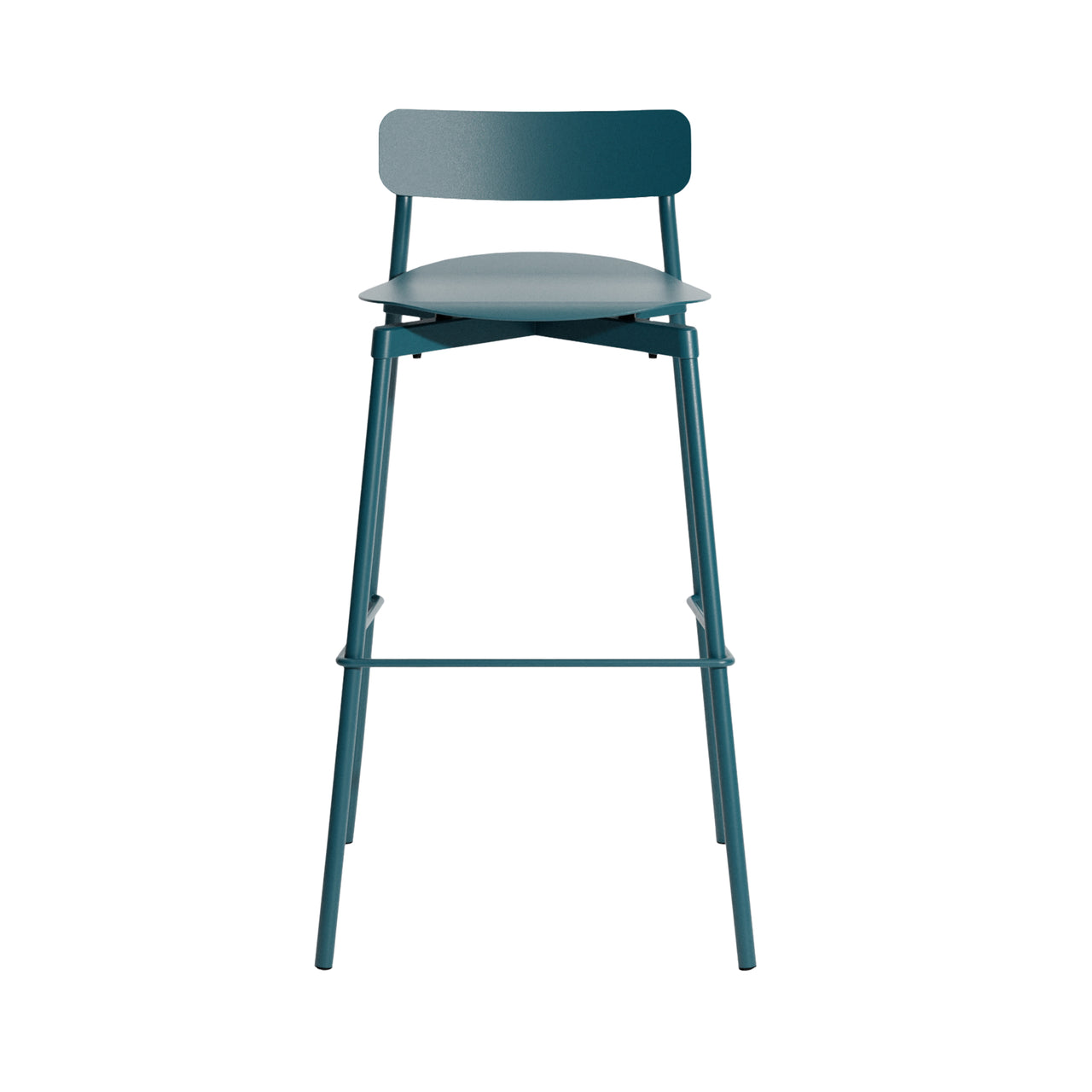  Fromme Stacking Bar + Counter Stool: Bar + Ocean Blue