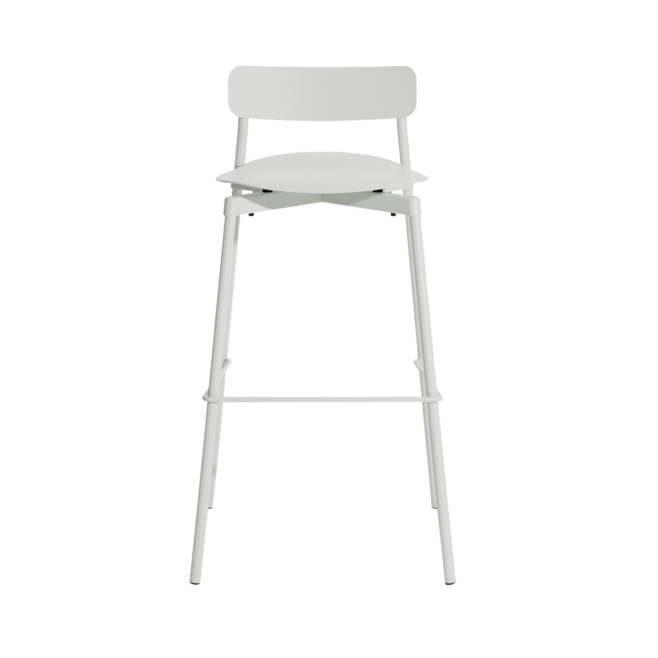  Fromme Stacking Bar + Counter Stool: Bar + Pearl Grey