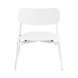 Fromme Outdoor Stacking Lounge Chair: White