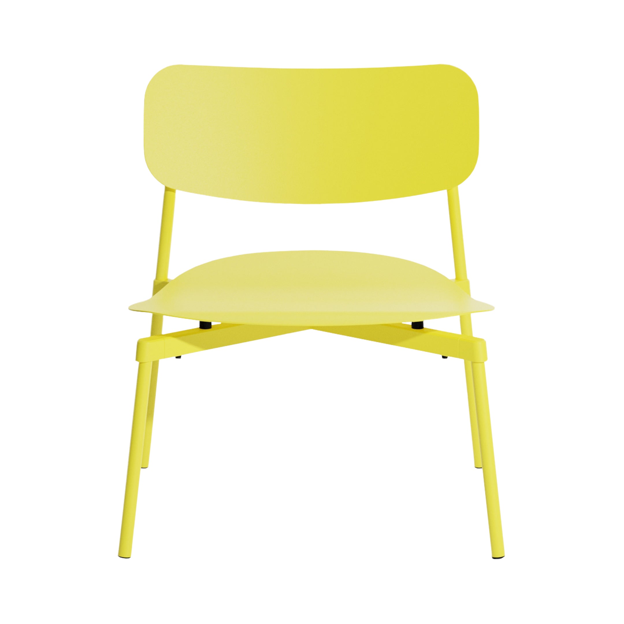 Fromme Outdoor Stacking Lounge Chair: Yellow