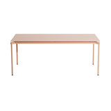 Fromme Dining Table: Rectangle + Blush