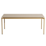 Fromme Dining Table: Rectangle + Gold