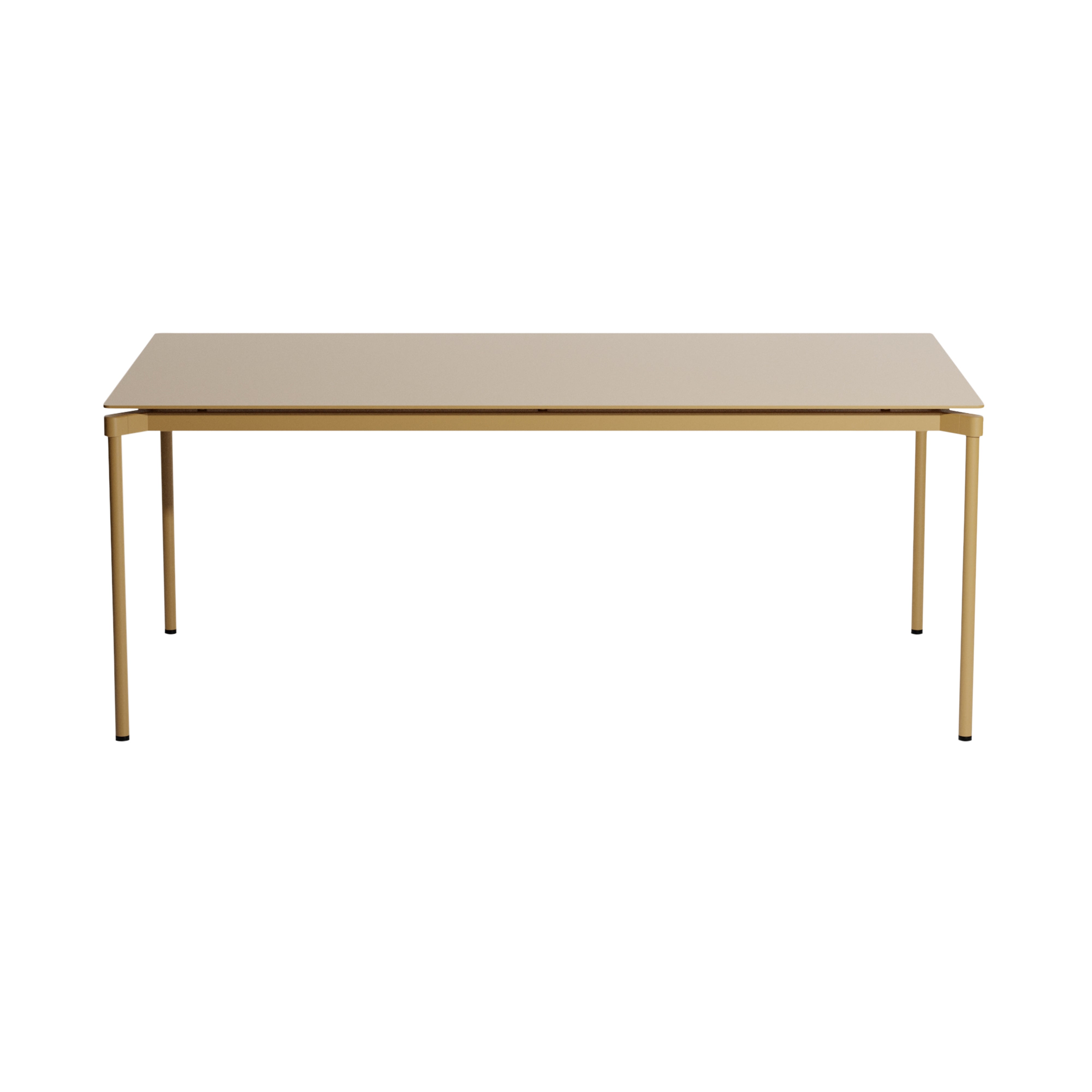 Fromme Dining Table: Rectangle + Gold