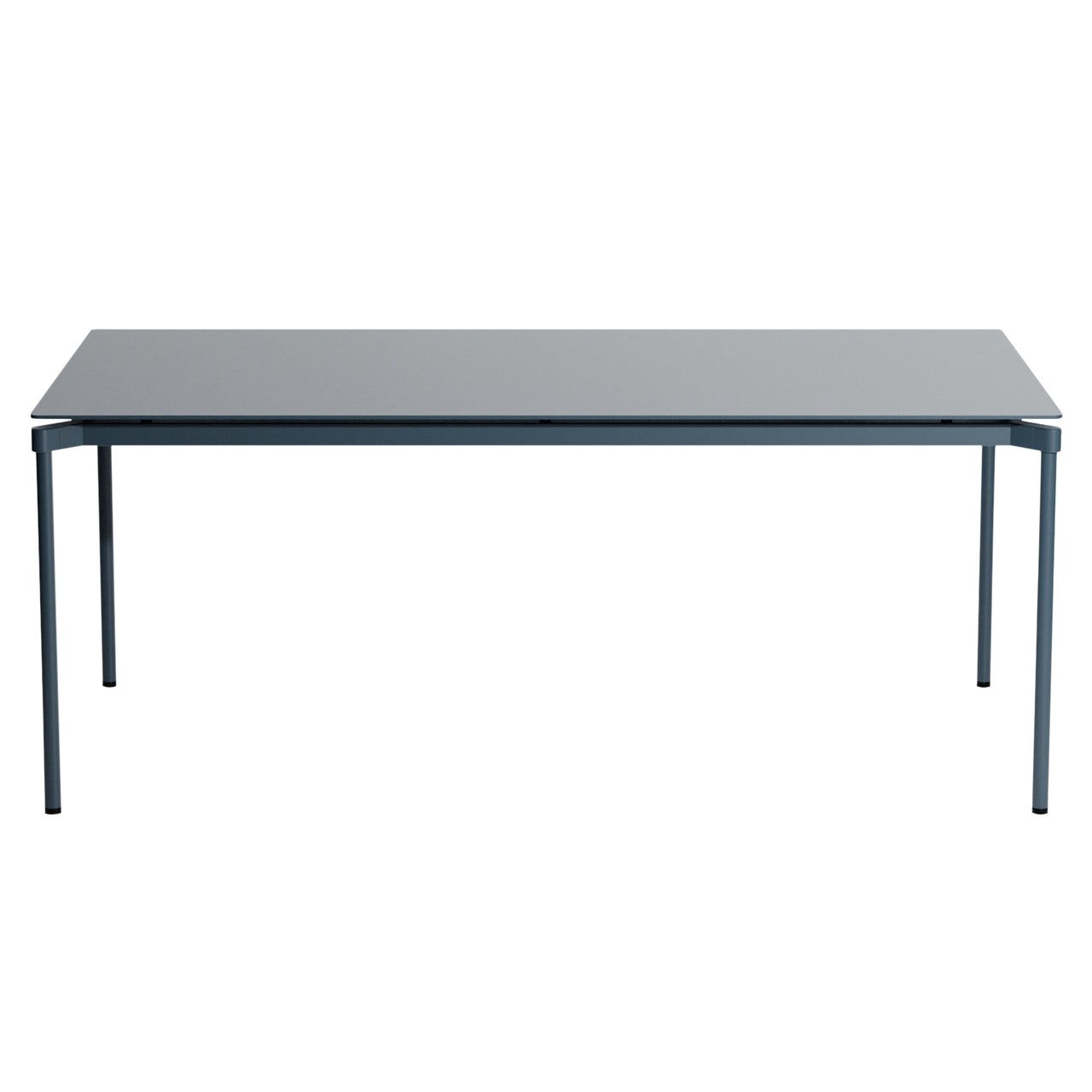 Fromme Dining Table: Rectangle + Grey Blue
