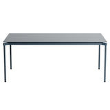 Fromme Dining Table: Rectangle + Grey Blue
