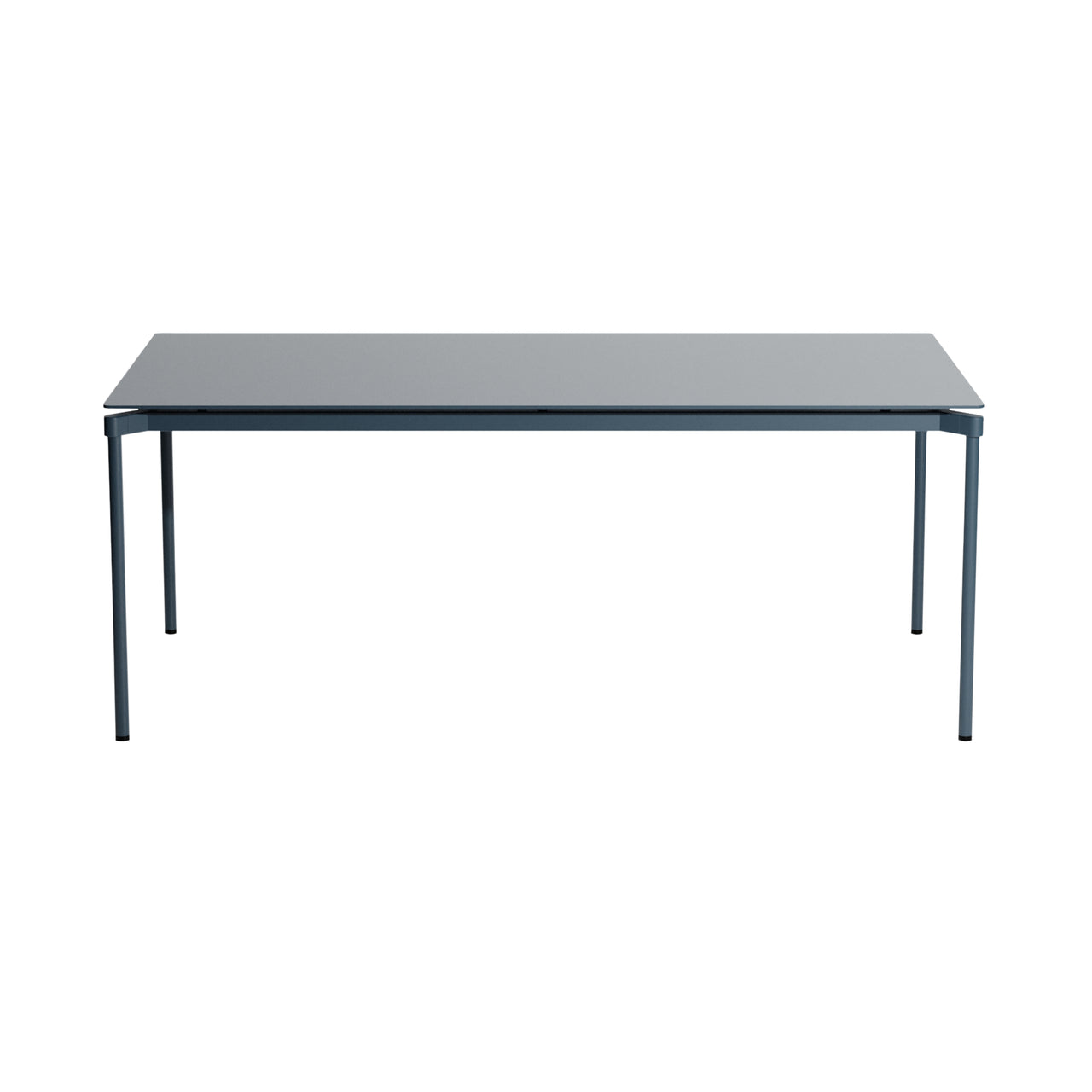 Fromme Dining Table: Rectangle + Grey Blue