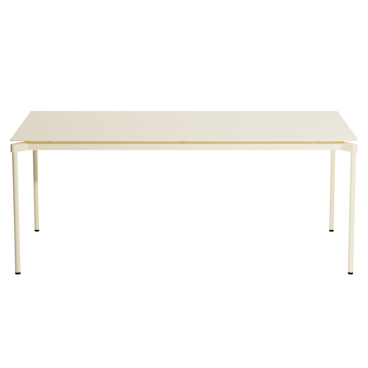 Fromme Outdoor Dining Table: Ivory