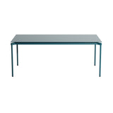Fromme Dining Table: Rectangle + Ocean Blue