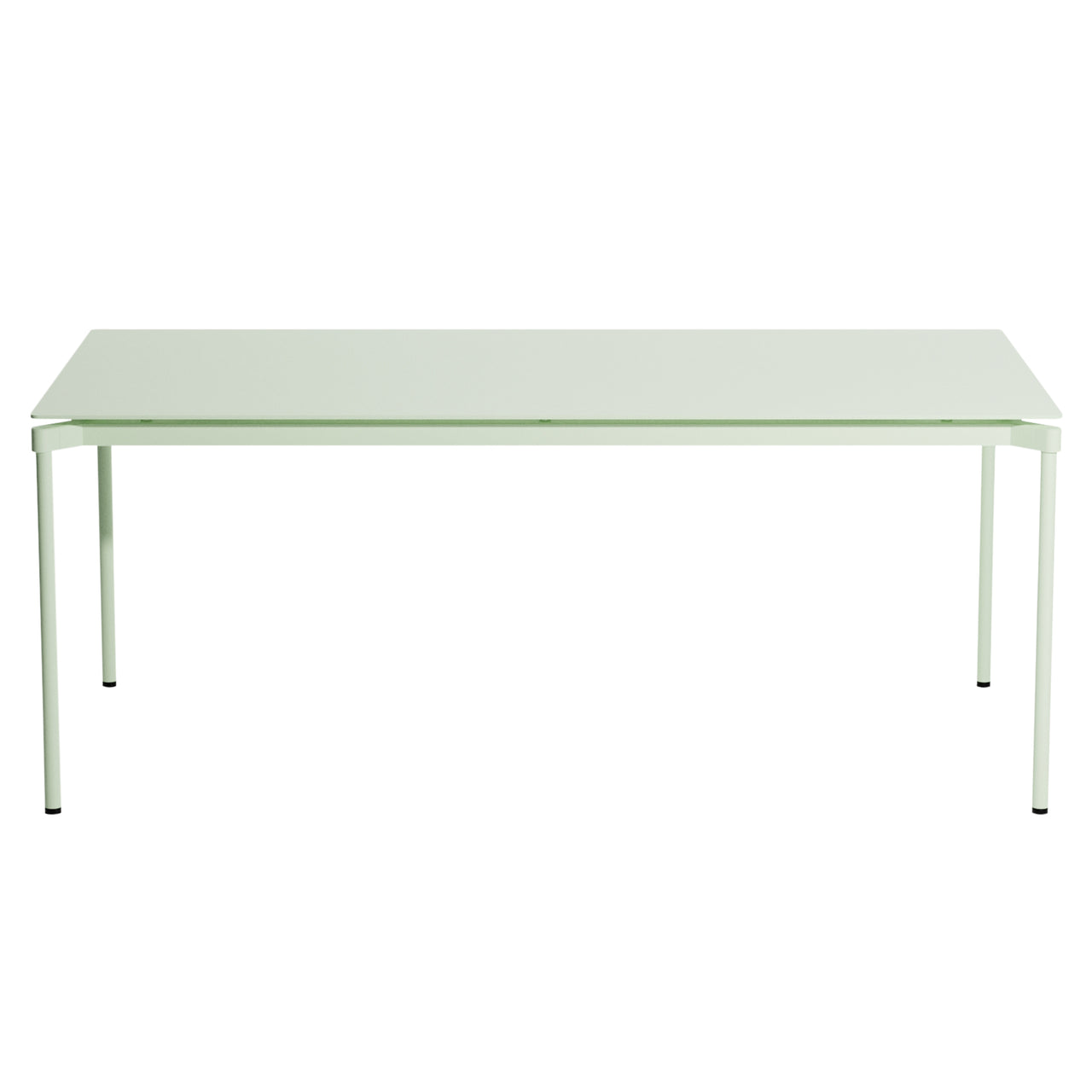 Fromme Dining Table: Rectangle + Pastel Green