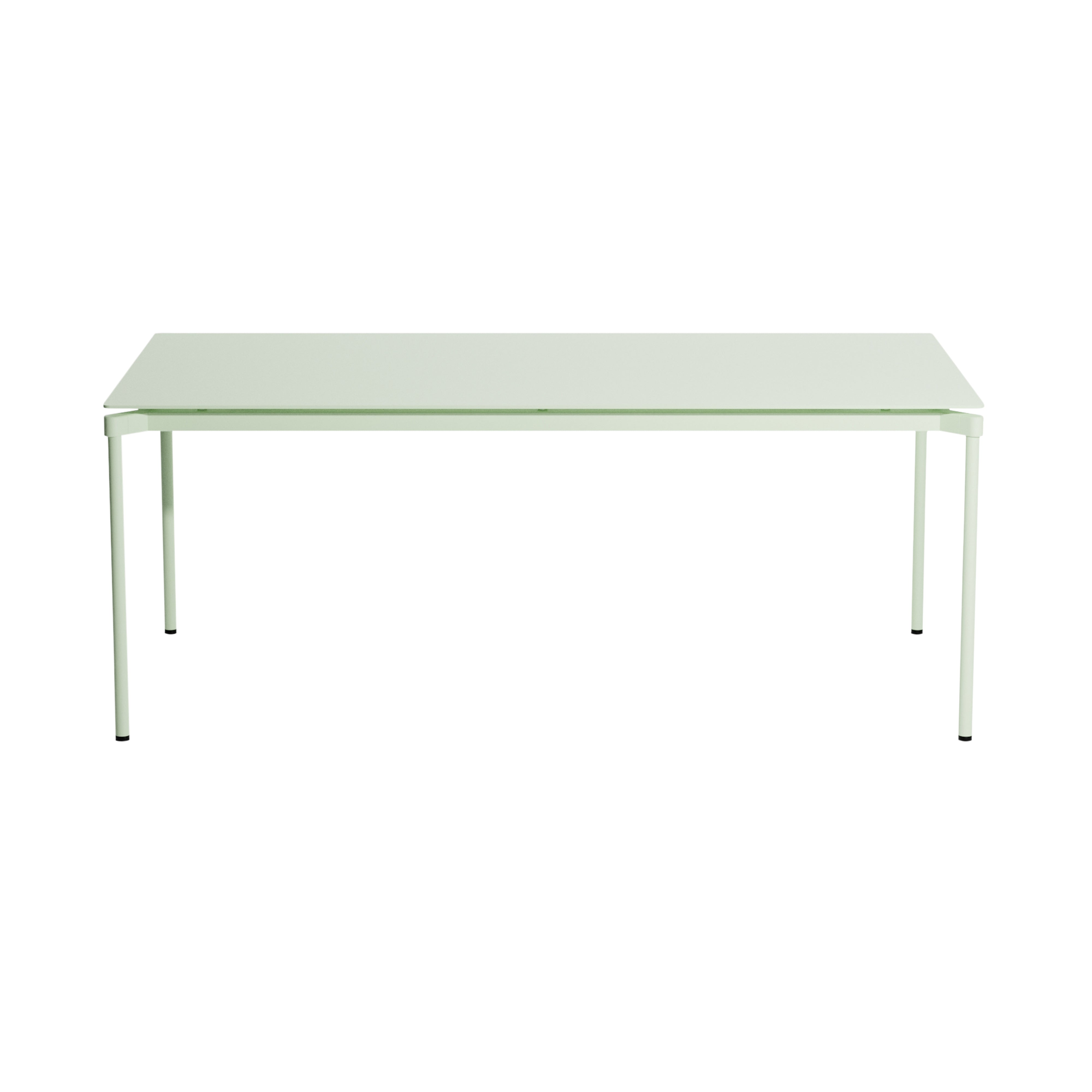 Fromme Dining Table: Rectangle + Pastel Green
