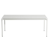 Fromme Dining Table: Rectangle + Pearl Grey