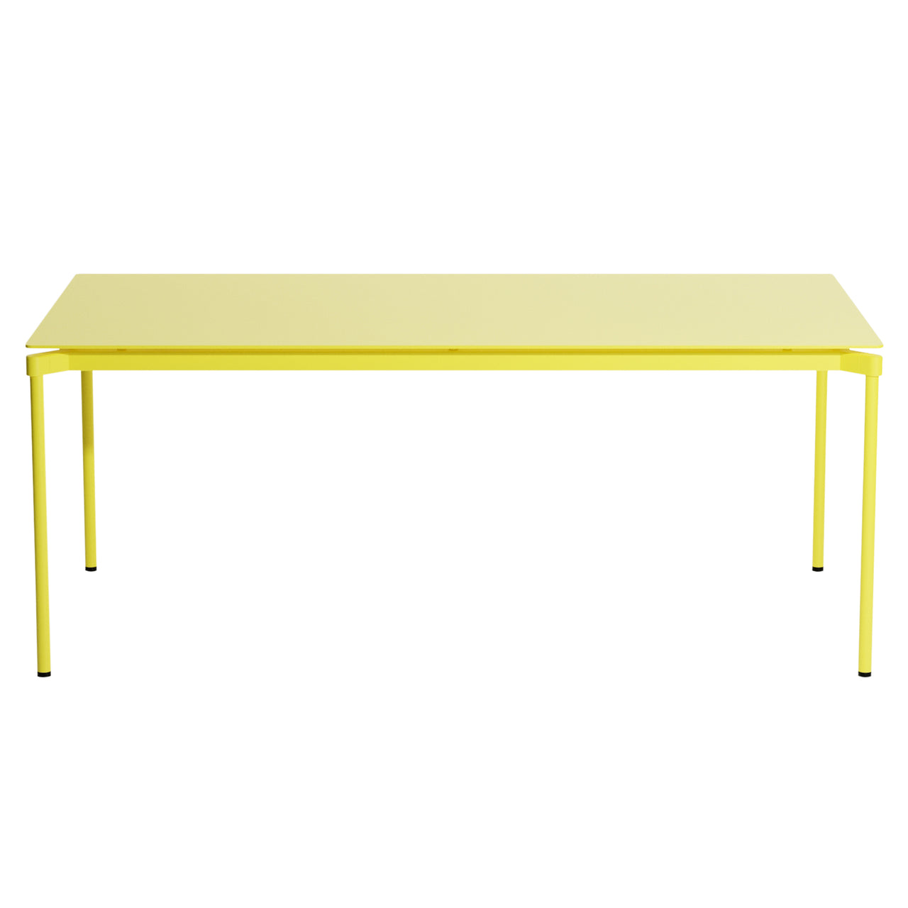 Fromme Dining Table: Rectangle + Yellow