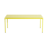 Fromme Dining Table: Rectangle + Yellow