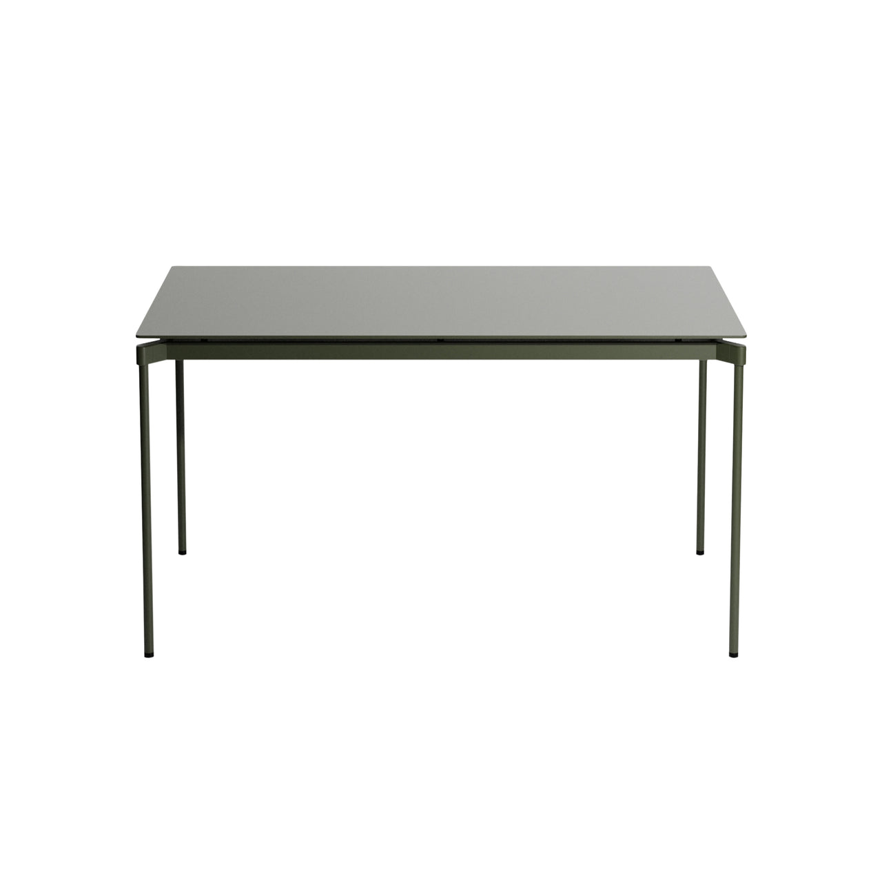 Fromme Dining Table: Square + Glass Green