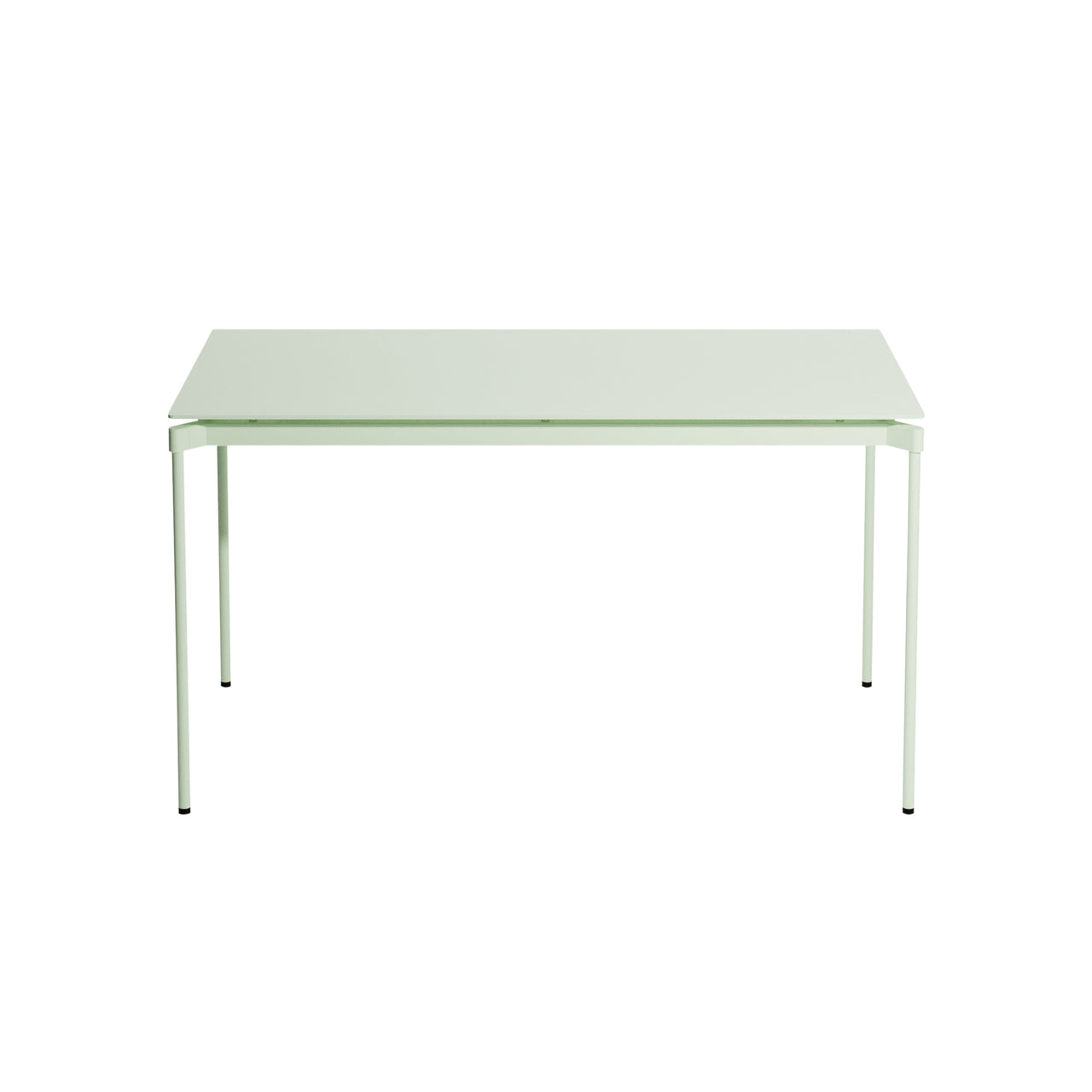 Fromme Dining Table: Square + Pastel Green