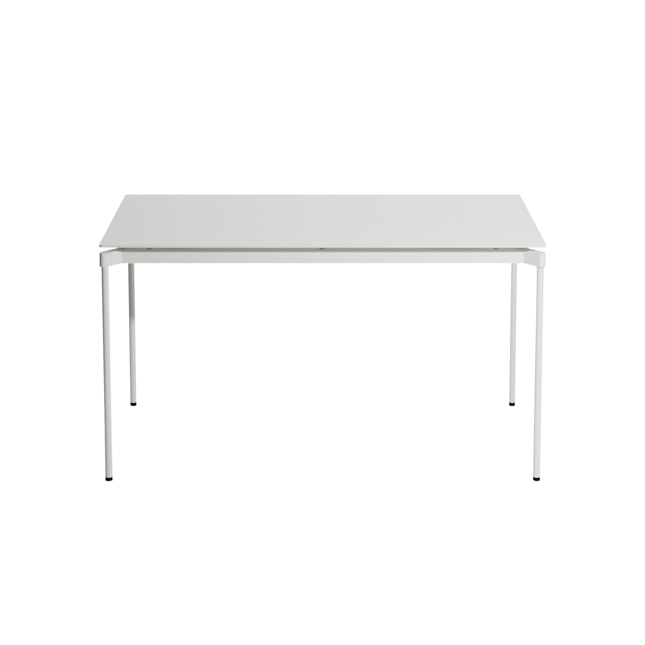 Fromme Dining Table: Square + Pearl Grey