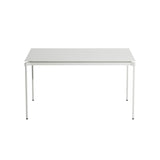 Fromme Dining Table: Square + Pearl Grey