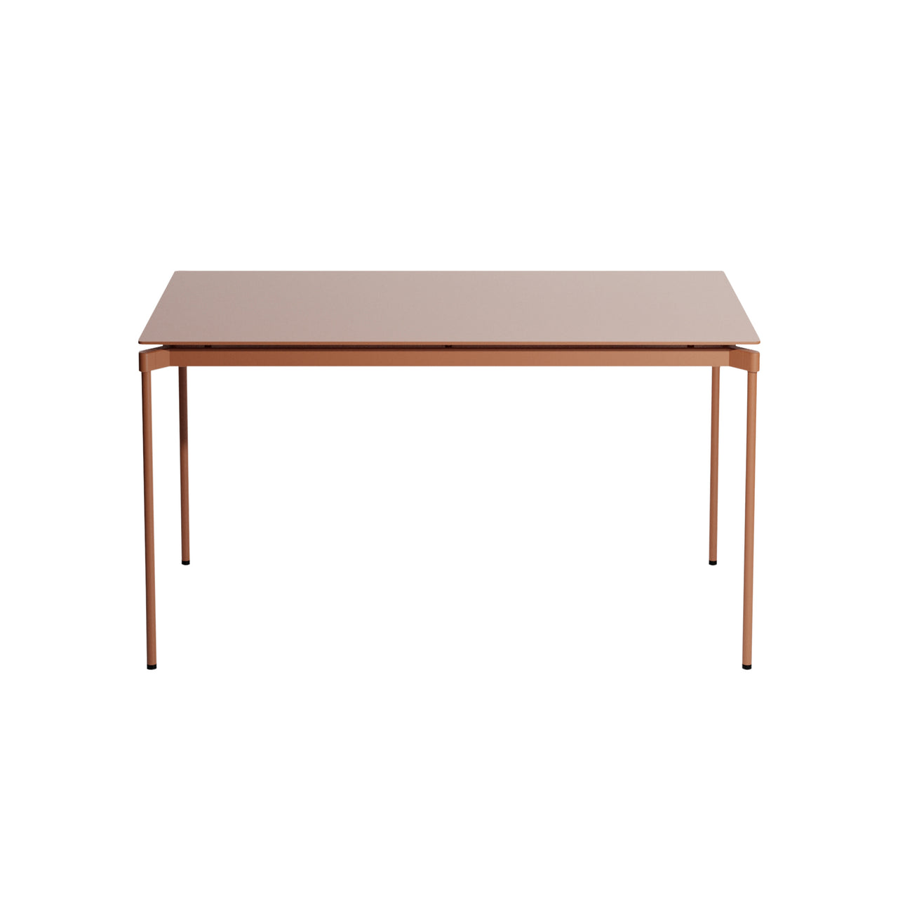 Fromme Dining Table: Square + Terracotta