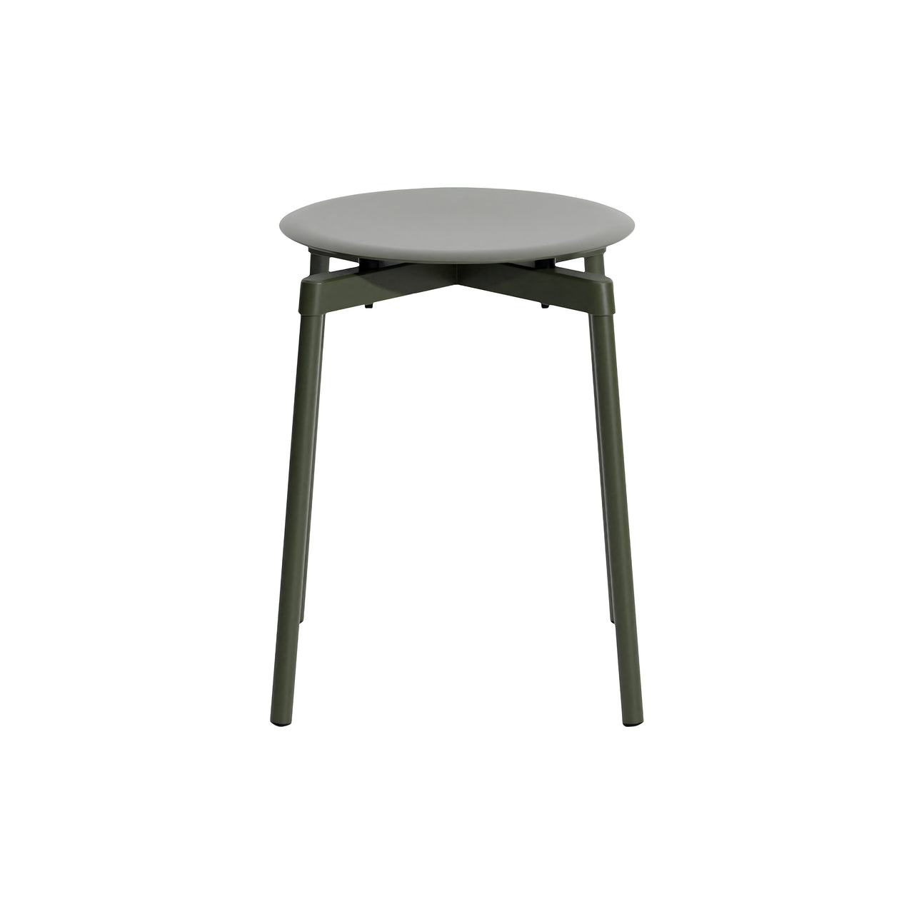 Fromme Stacking Stool: Set of 2 + Glass Green