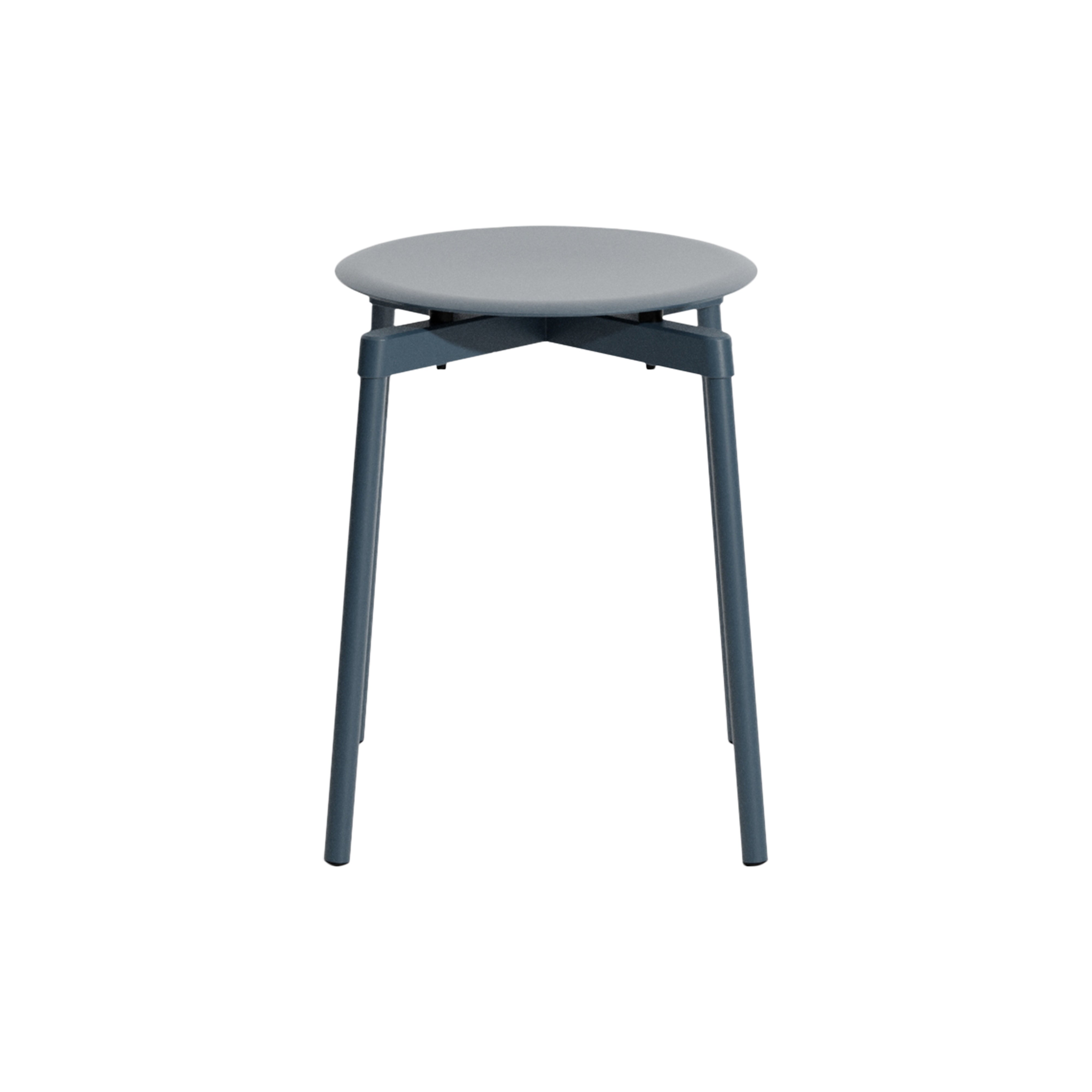 Fromme Stacking Stool: Set of 2 + Grey Blue