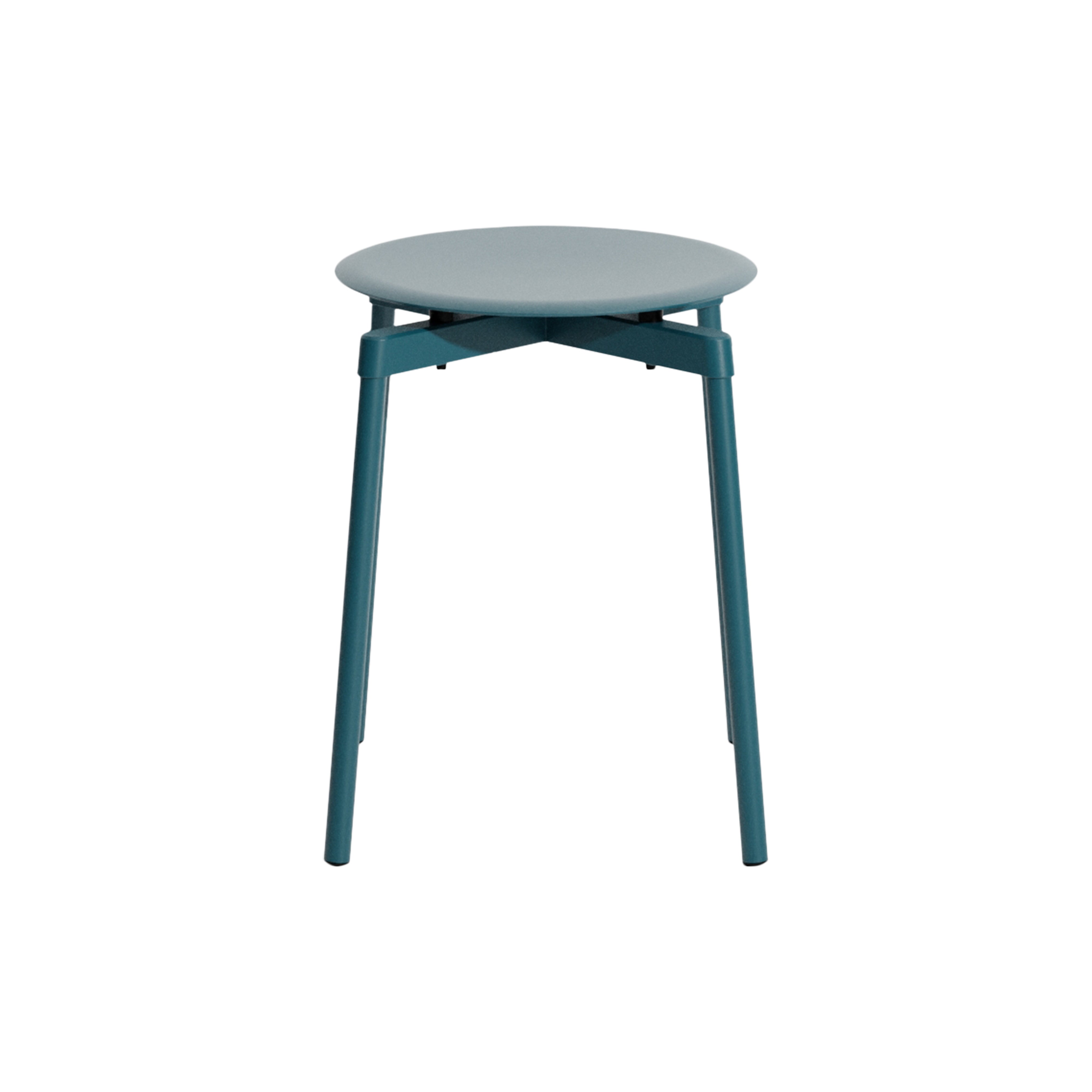 Fromme Stacking Stool: Set of 2 + Ocean Blue