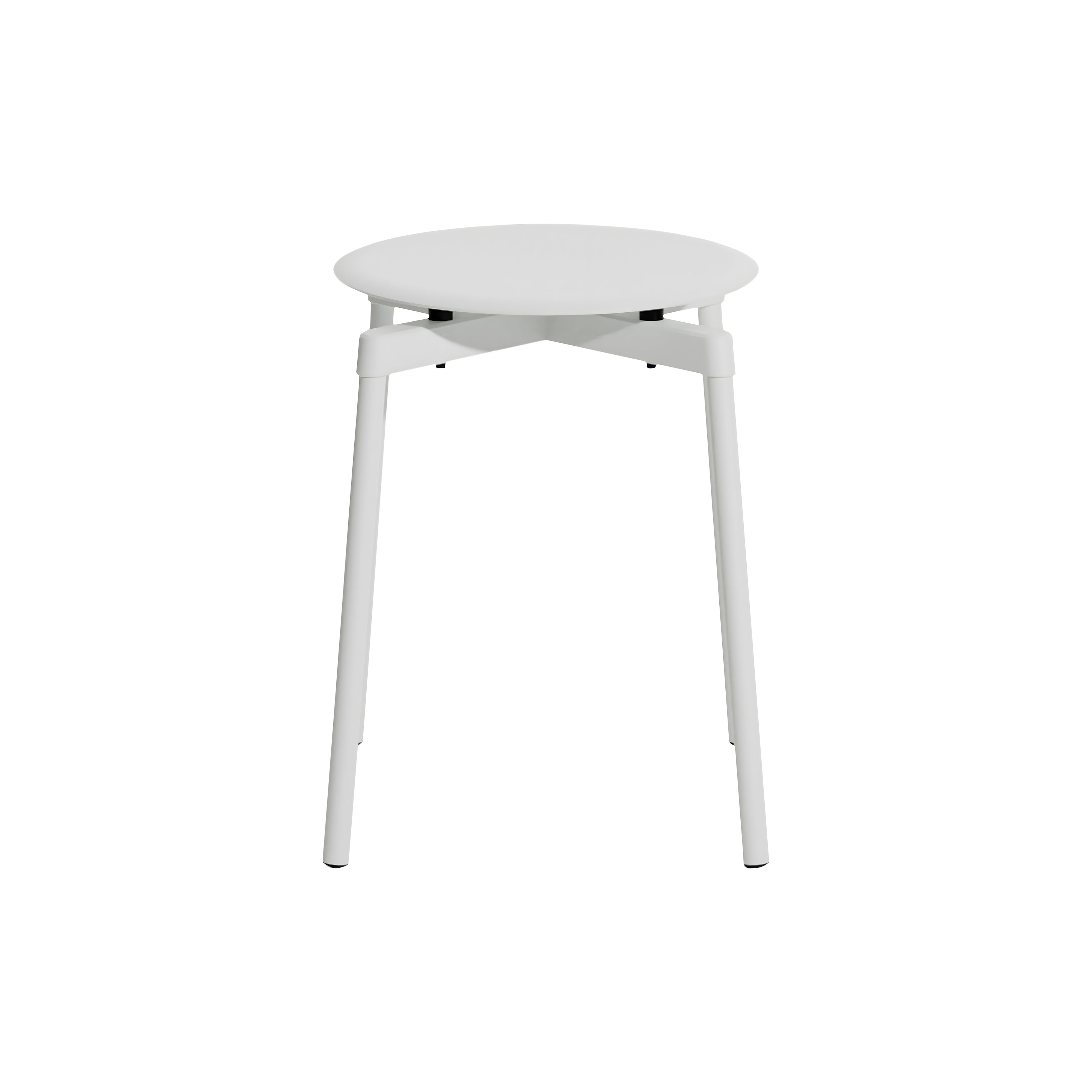 Fromme Stacking Stool: Set of 2 + Pearl Grey