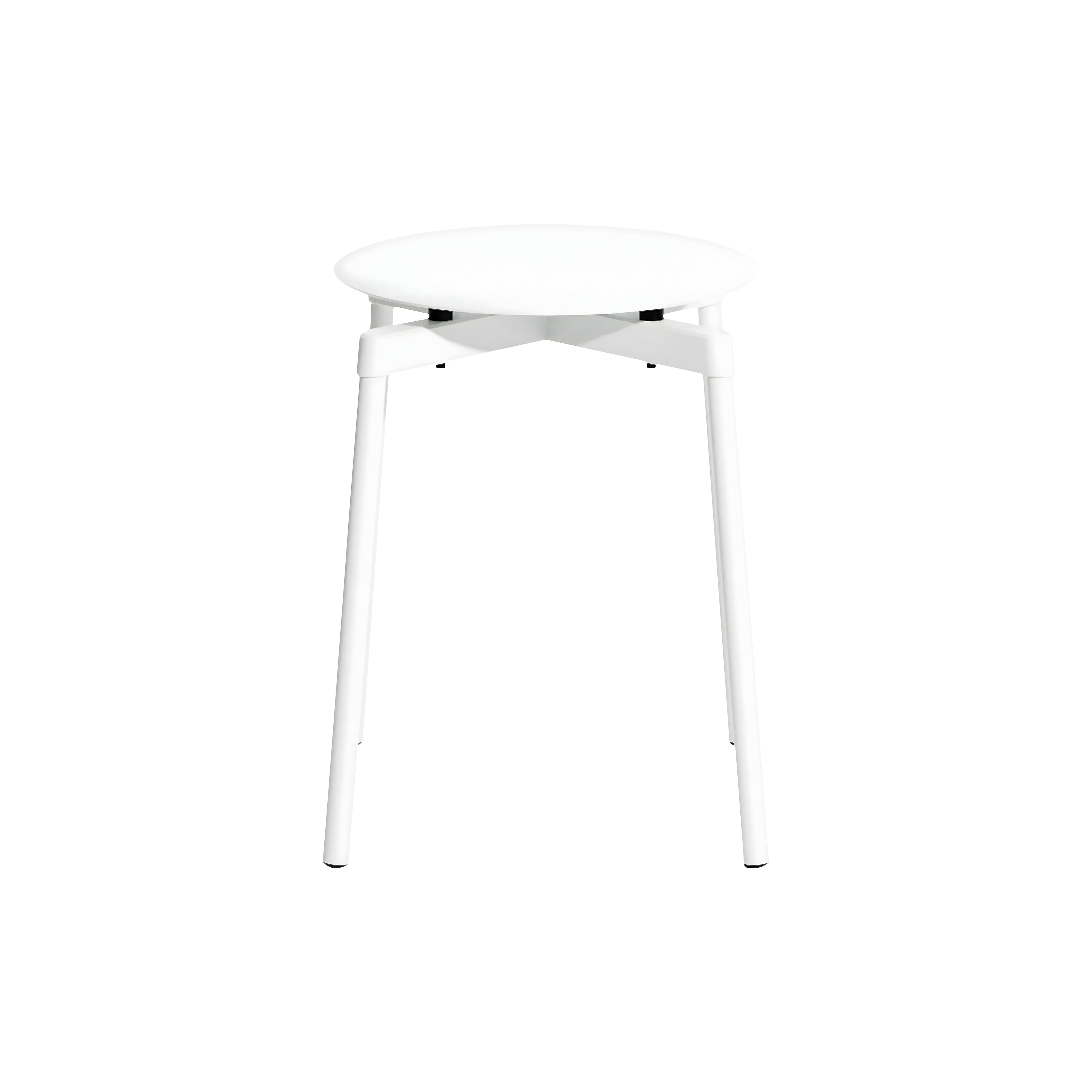 Fromme Stacking Stool: Set of 2 + White