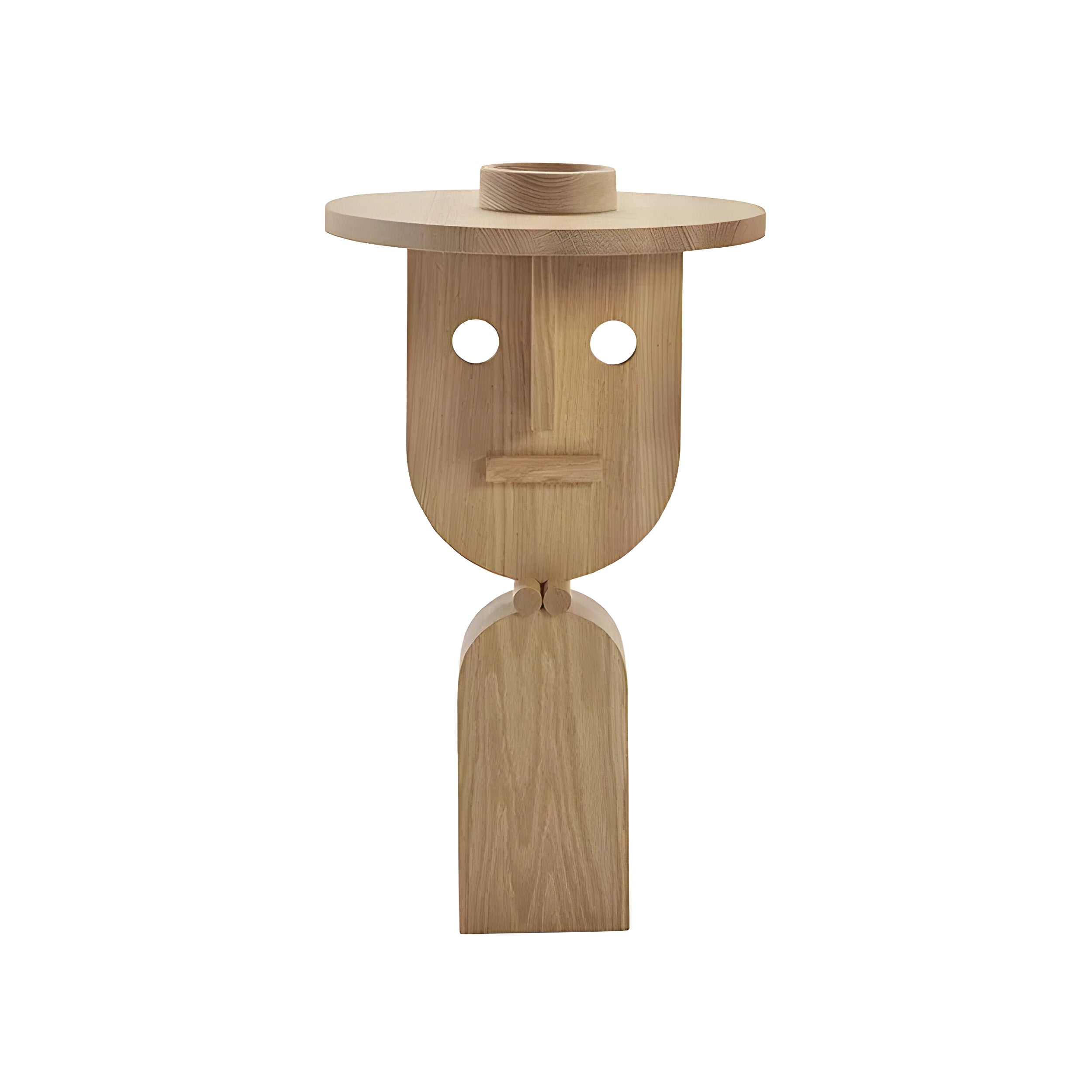 Faces Occasional Table: High + Natural Oak