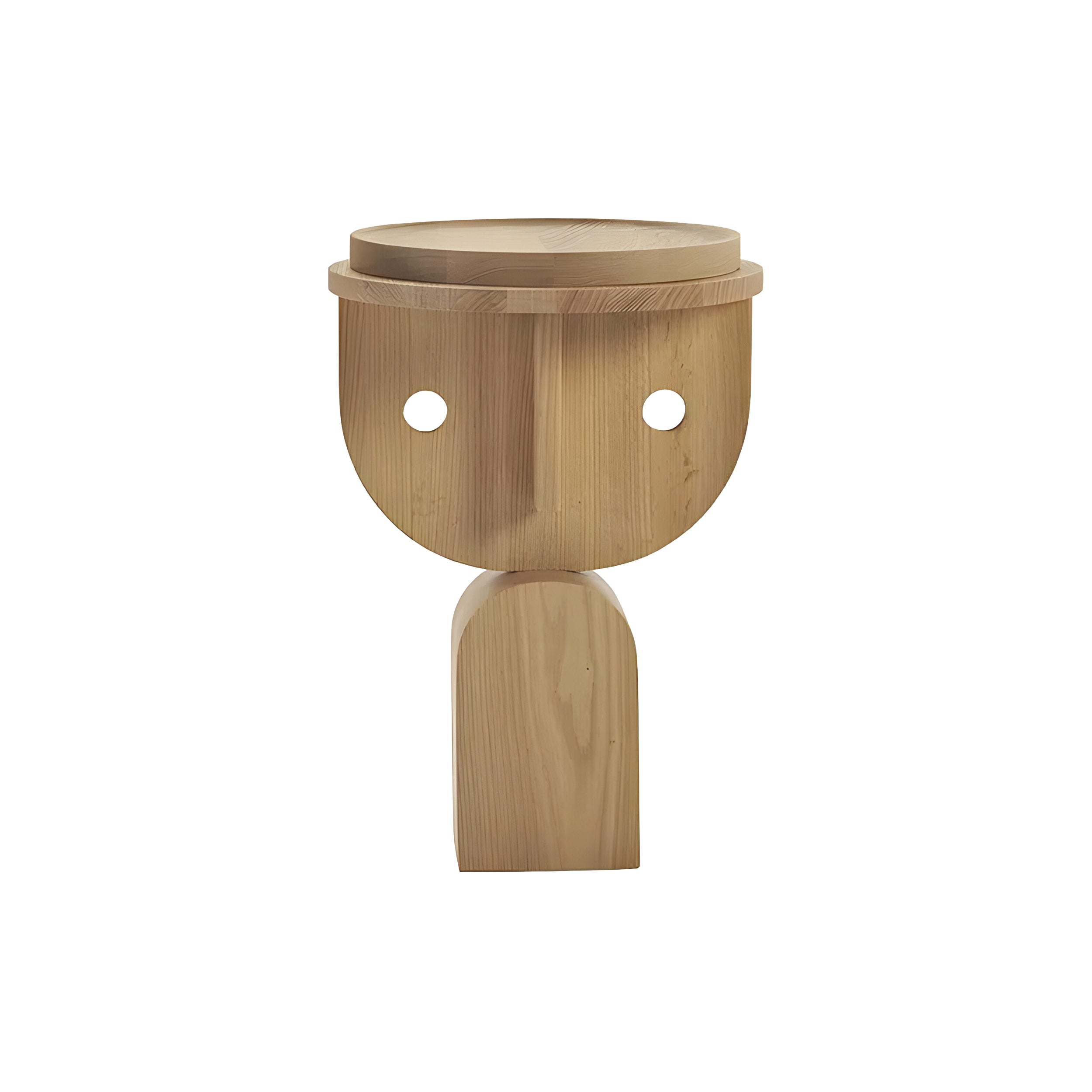 Faces Occasional Table: Low + Natural Oak