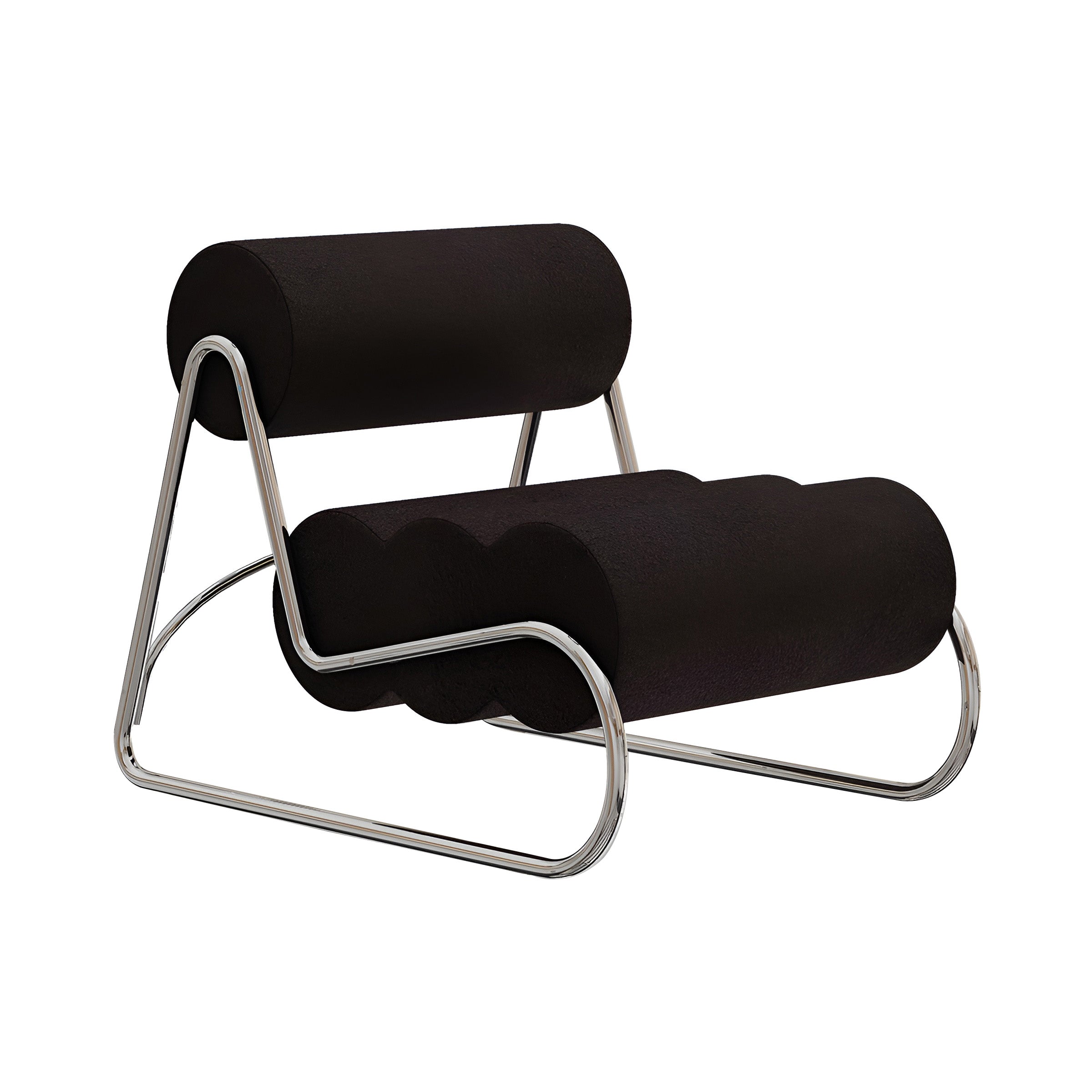 Fave Lounge Chair: Mirror Chrome Steel