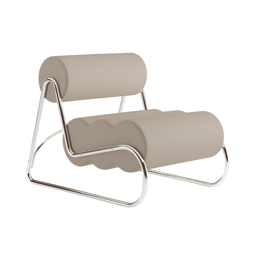 Fave Lounge Chair: Mirror Chrome Steel