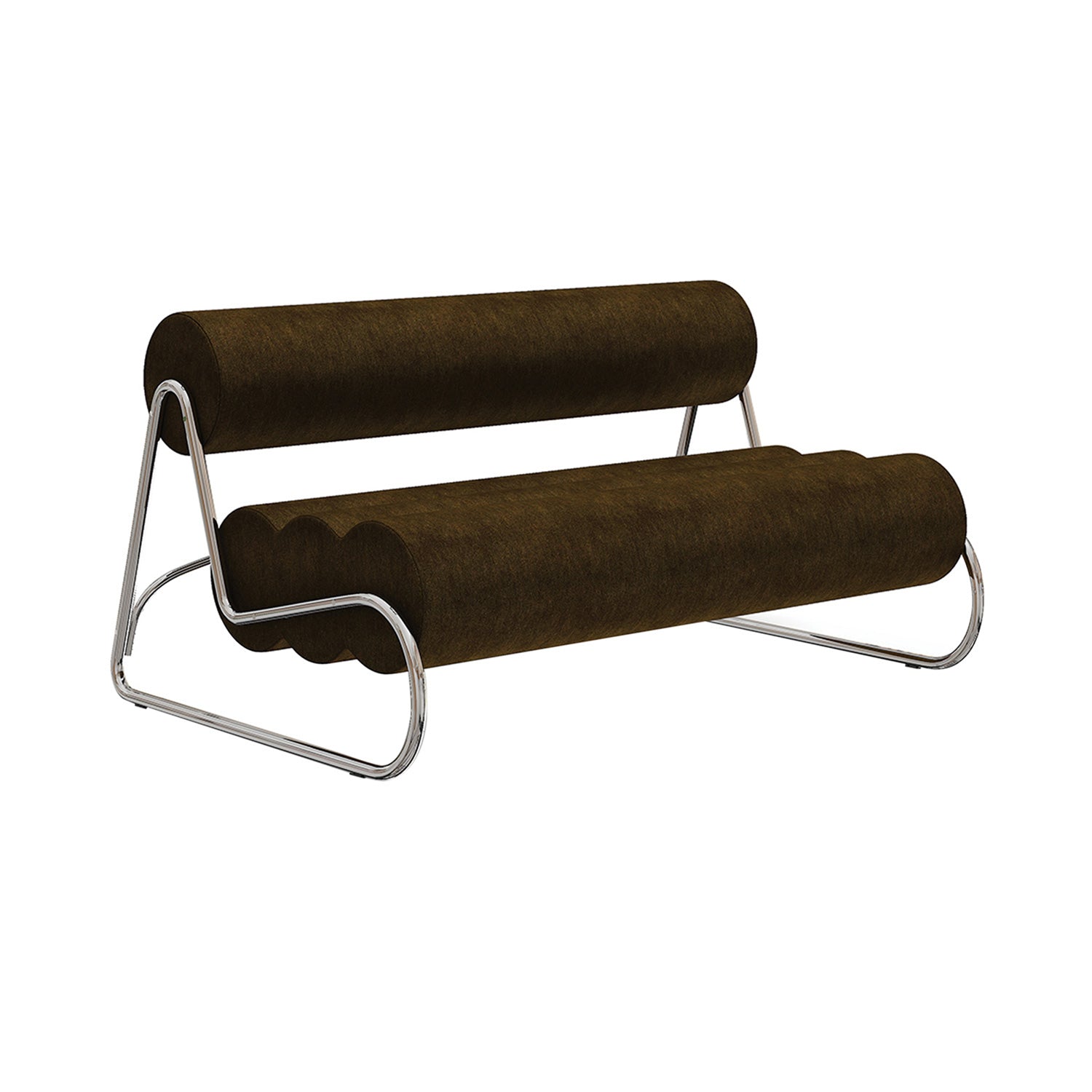 Fave Sofa: 2 Seater + Chrome Steel